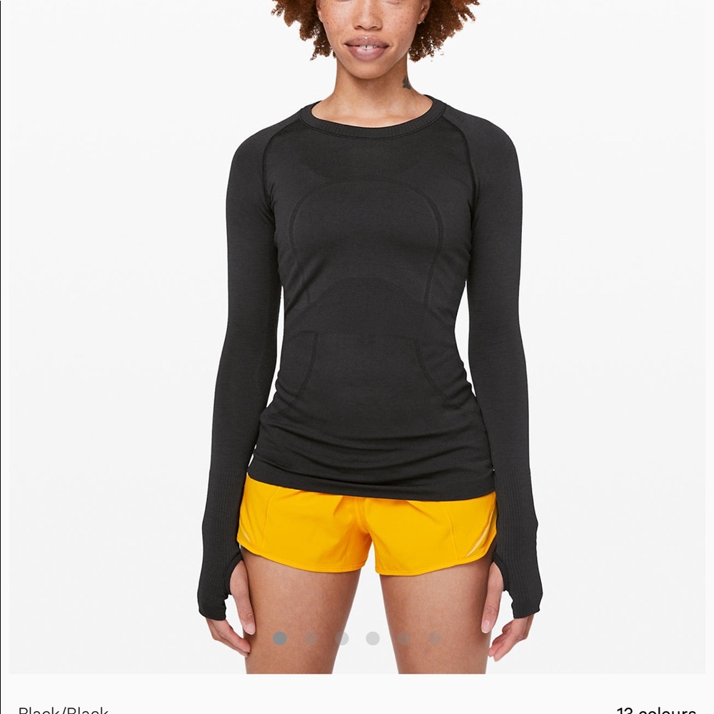 Lululemon Swiftly Tech Long Sleeve Crew Black